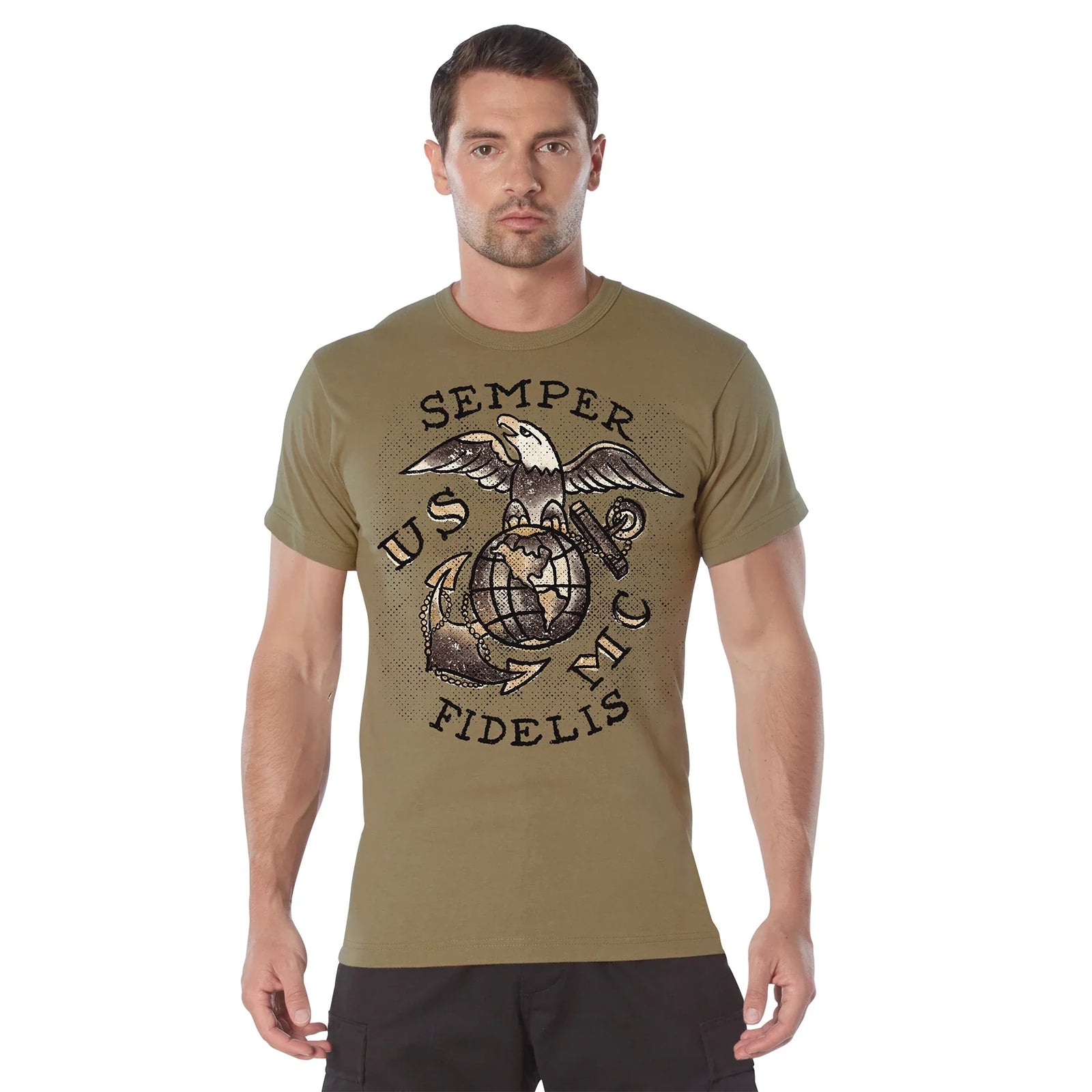 Usmc Semper Fidelis T-shirt - Black / s