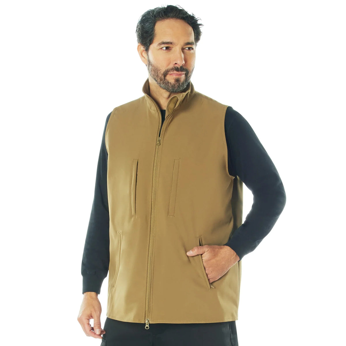 V2 Concealed Carry Soft Shell Vest - Coyote Brown / s