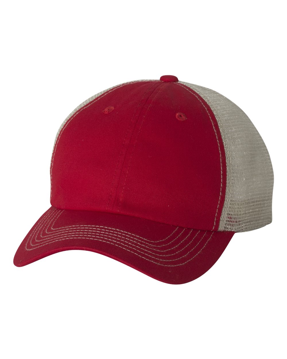Valucap 3100s Contrast-stitch Mesh-back Cap - 3100
