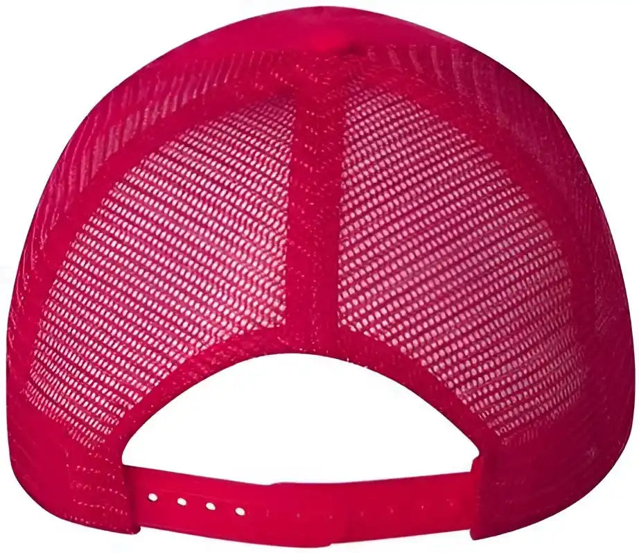 Valucap 8804h Five-panel Mesh-back Trucker Cap - Red - 6 5/8’’ - 7 3/8’’