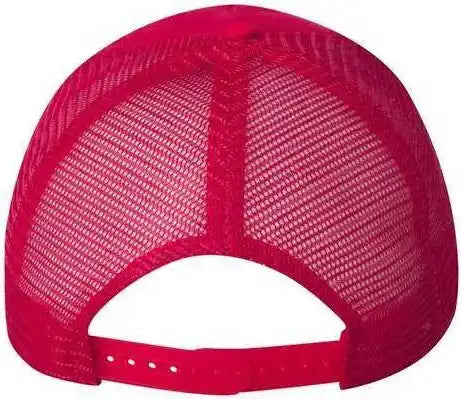 Valucap 8804h Five-panel Mesh-back Trucker Cap - Red - 6 5/8’’ - 7 3/8’’