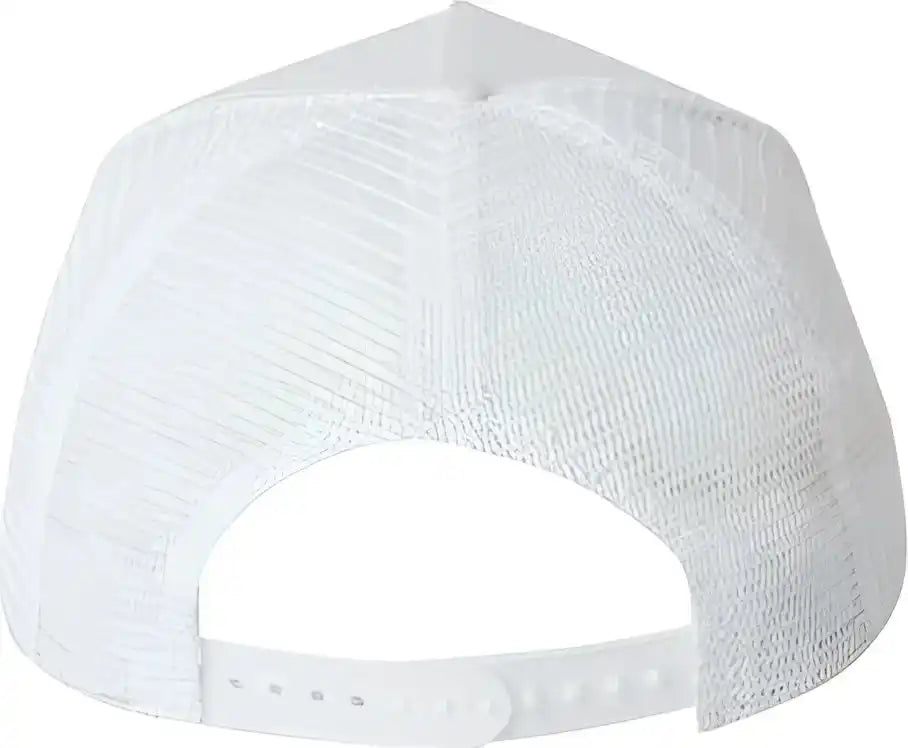 Valucap 8804h Five Panel Mesh Back Trucker Cap White / 6 5/8’’ 7 3/8’’