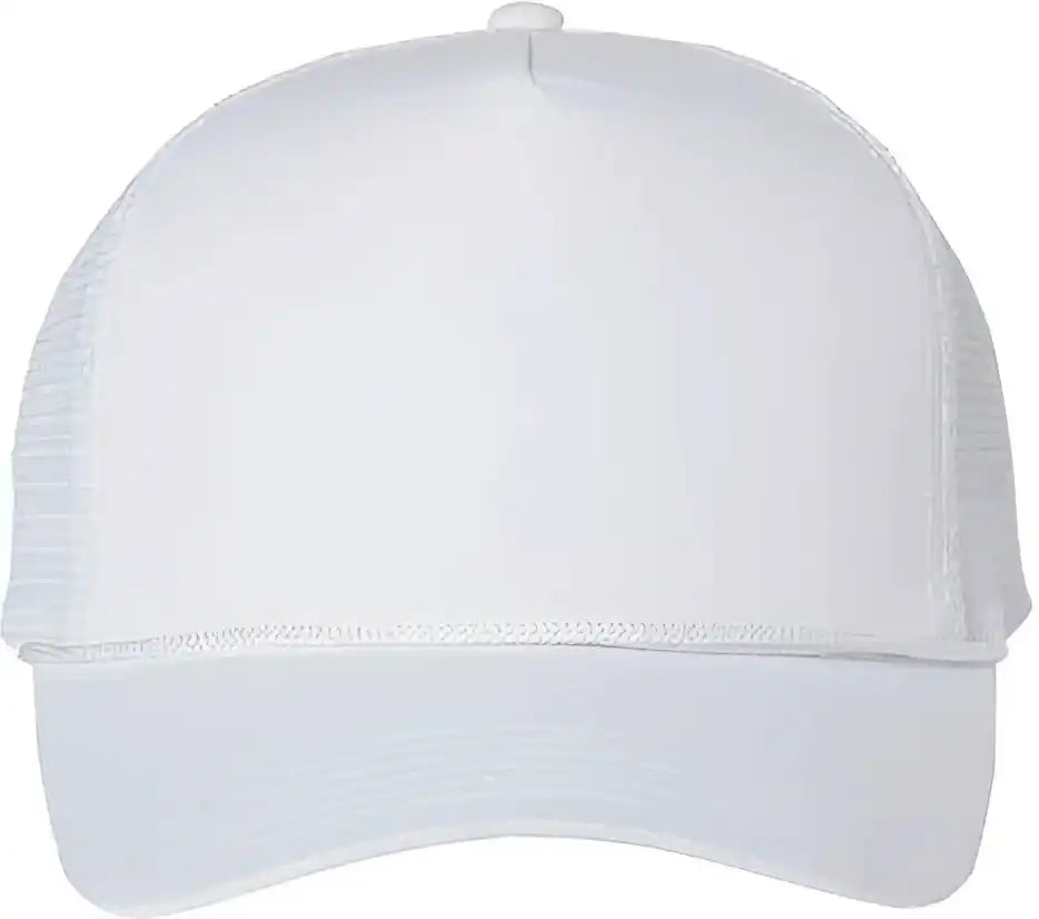 Valucap 8804h Five Panel Mesh Back Trucker Cap White / 6 5/8’’ 7 3/8’’
