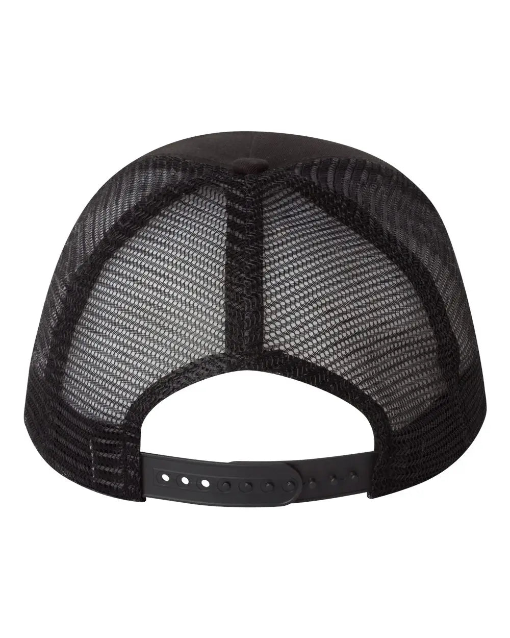 Valucap 8804h Five-panel Trucker Cap - Black - one Size Fits Most