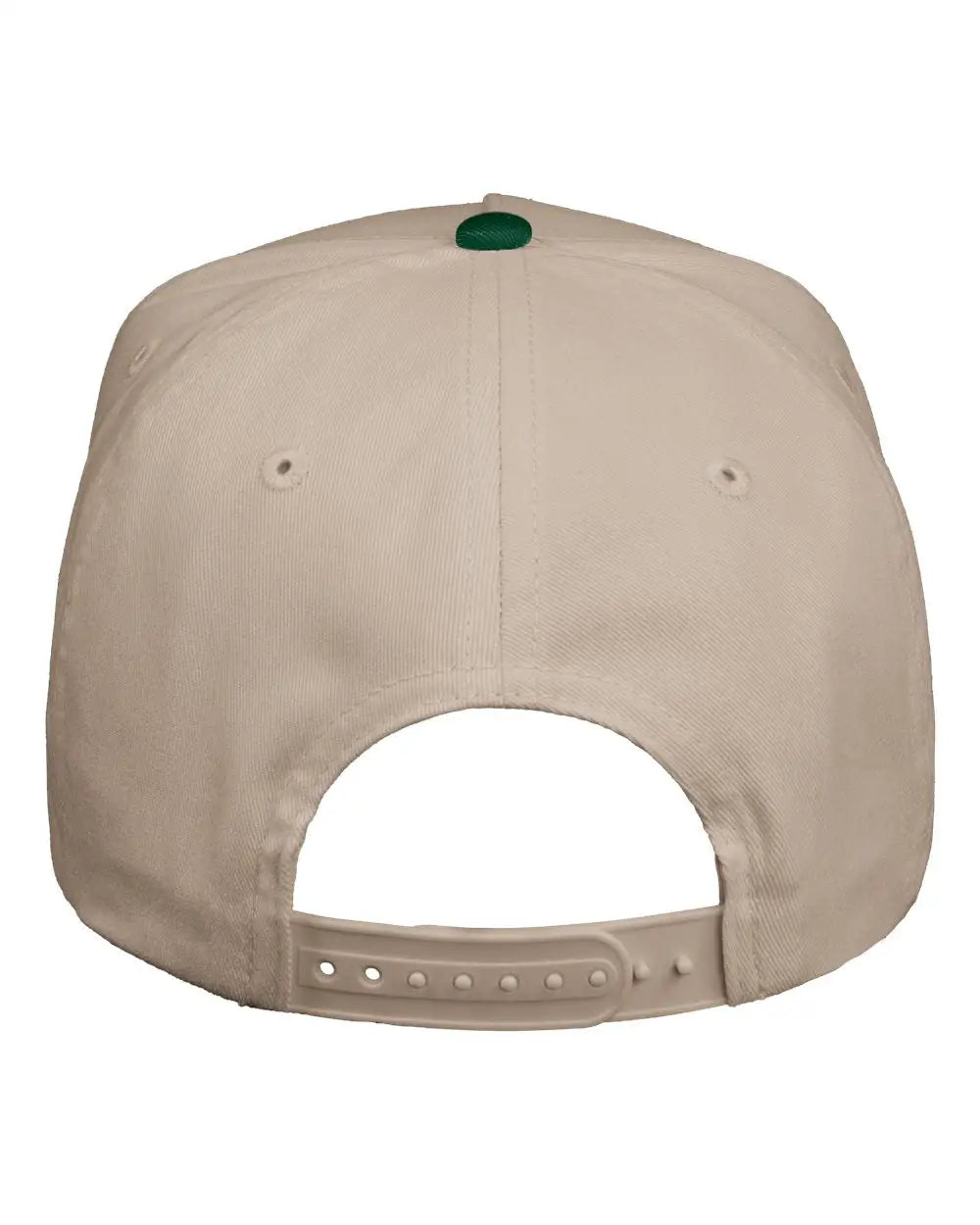 Valucap 8869 Five-panel Twill Cap - Khaki Forest Green - one Size Fits Most
