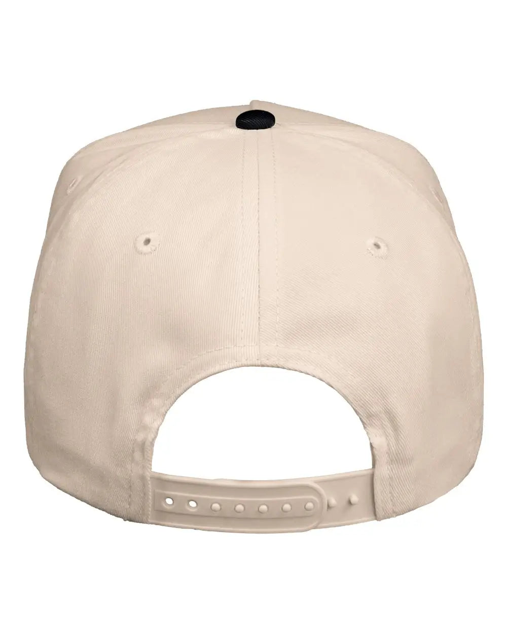 Valucap 8869 Five-panel Twill Cap - Natural Black - one Size Fits Most