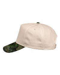 Valucap 8869 Five-panel Twill Cap - Natural Mossy Oak Breakup