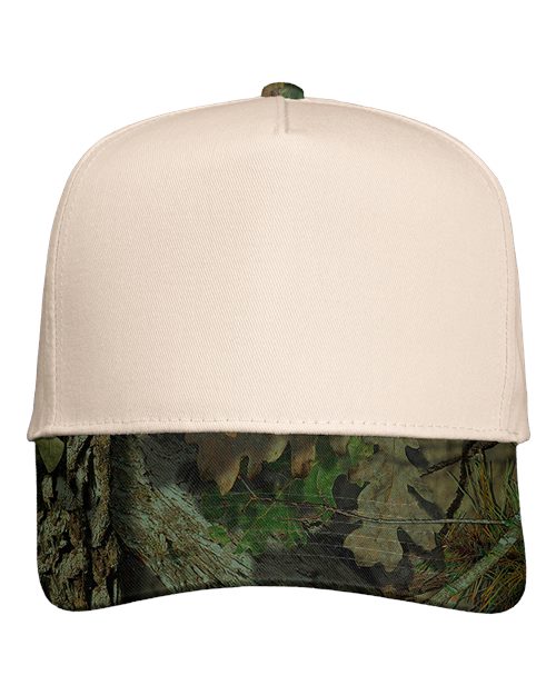 Valucap 8869 Five-panel Twill Cap - Natural Mossy Oak Breakup