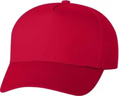 Valucap 8869 Five Panel Twill Cap Red / 6 5/8’’ 7 3/8’’