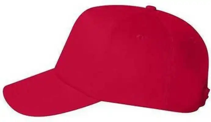 Valucap 8869 Five Panel Twill Cap Red / 6 5/8’’ 7 3/8’’