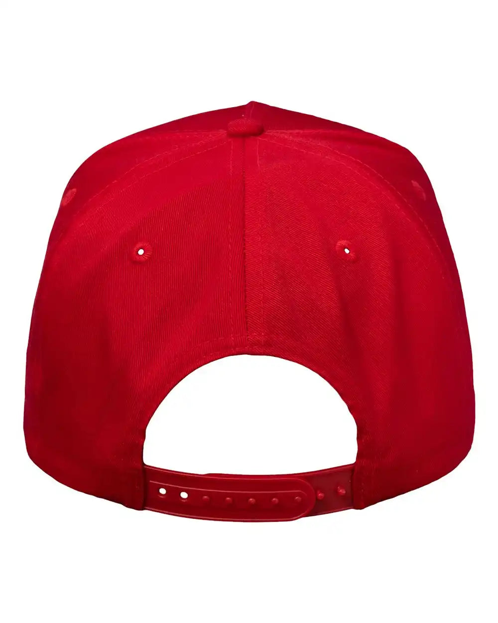 Valucap 8869 Five-panel Twill Cap - Red - Adjustable