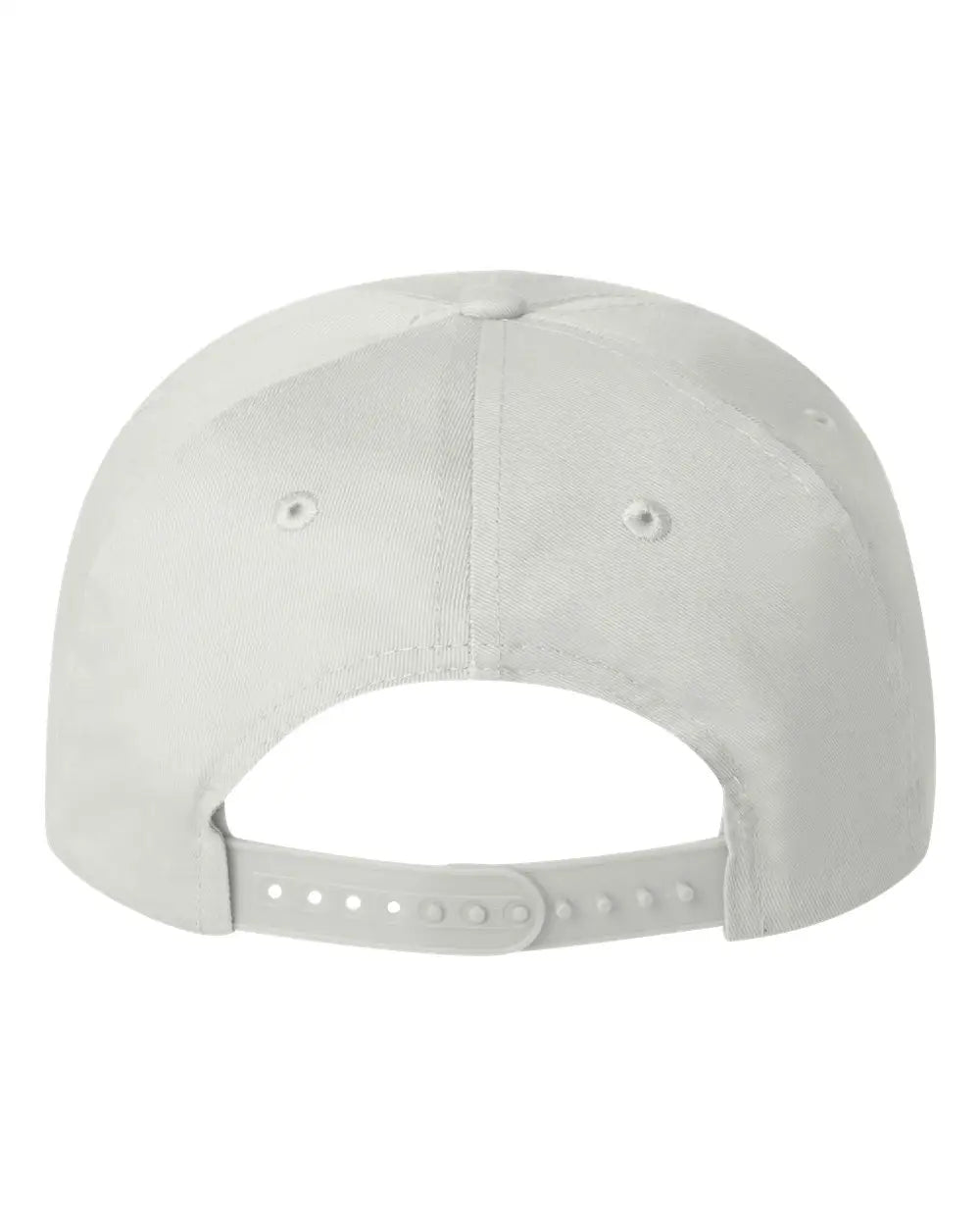 Valucap 8869 Five-panel Twill Cap - White Navy - one Size Fits Most