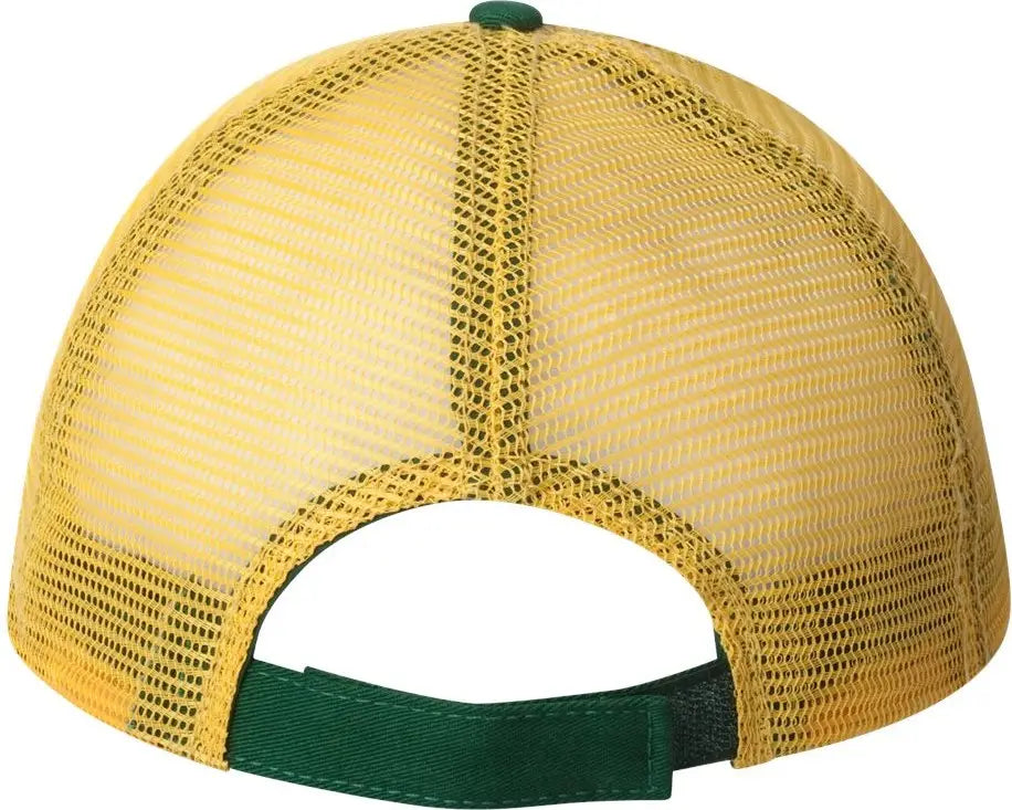 Valucap Ah80 Bio-washed Trucker Cap - Dark Green Gold - Forest / one Size Fits Most