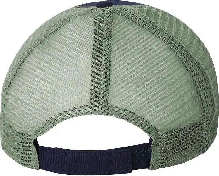 Valucap Ah80 Bio-washed Trucker Cap - Navy Grey