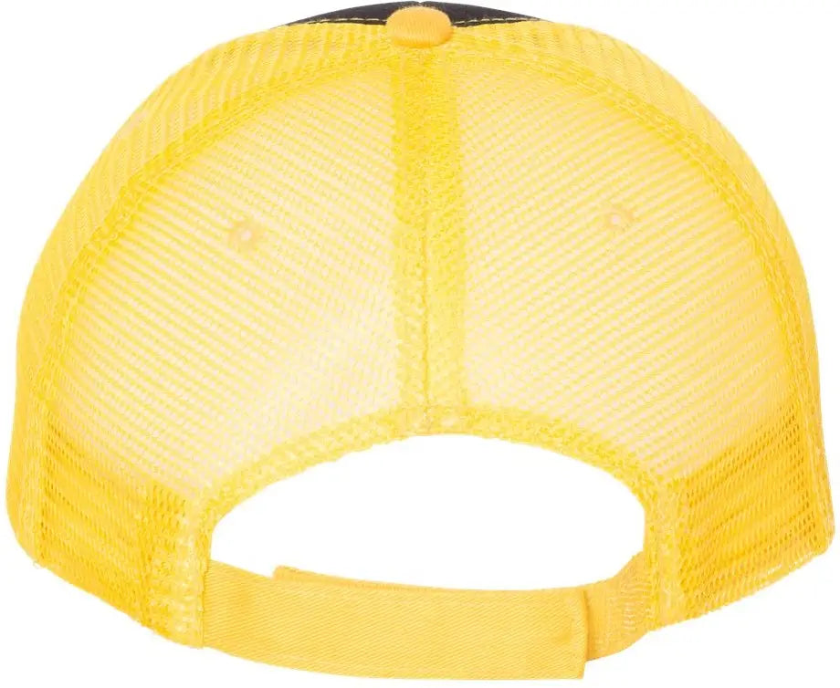Valucap S102 Sandwich Trucker Cap - Black Gold - one Size Fits Most