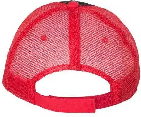 Valucap S102 Sandwich Trucker Cap - Black Red - 6 5/8’’ - 7 3/8’’
