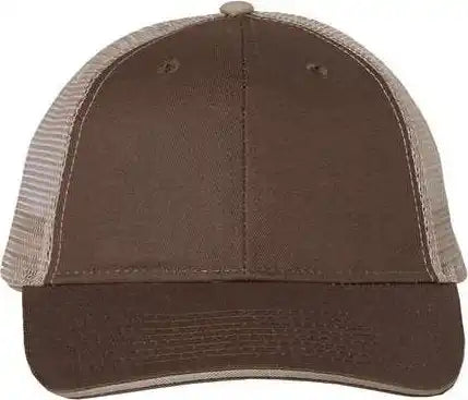 Valucap S102 Sandwich Trucker Cap Brown Khaki / 6 5/8’’ 7 3/8’’