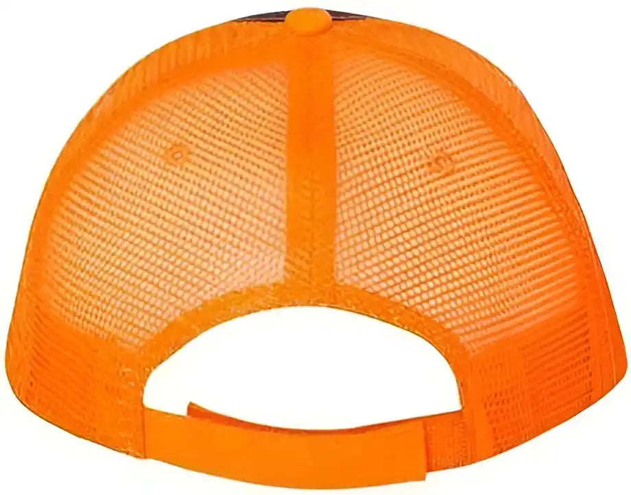Valucap S102 Sandwich Trucker Cap Charcoal Neon Orange Dark Gray / 6 5/8’’ 7 3/8’’
