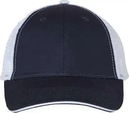 Valucap S102 Sandwich Trucker Cap - Navy White - 6 5/8’’ - 7 3/8’’