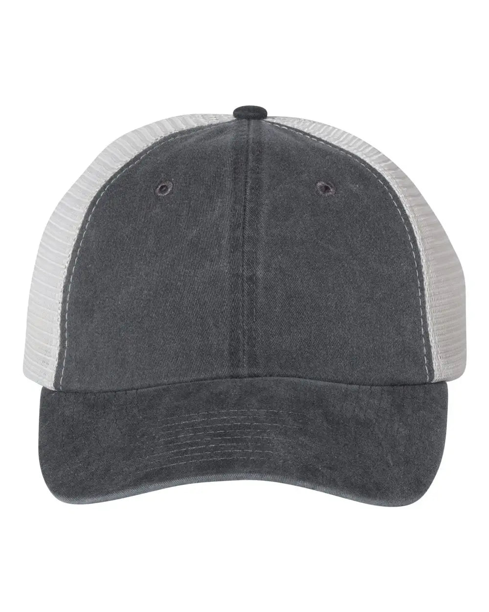 Valucap Sp510 Pigment-dyed Trucker Cap - Black Stone