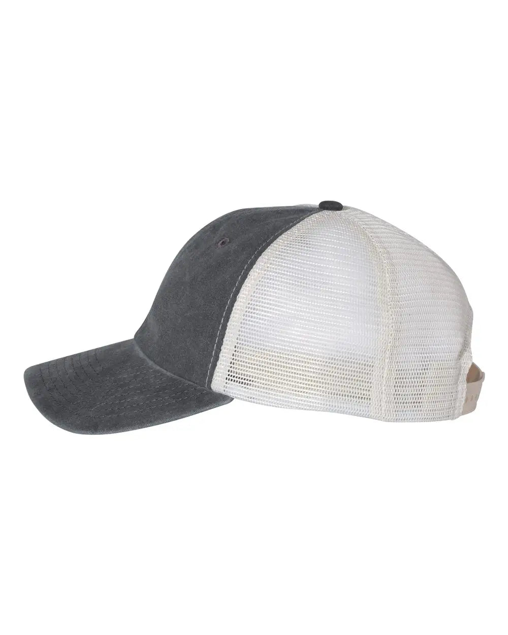 Valucap Sp510 Pigment-dyed Trucker Cap - Black Stone