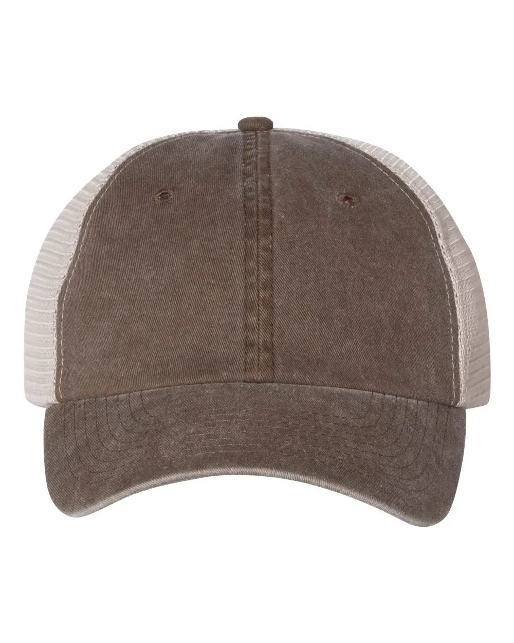 Valucap Sp510 Pigment-dyed Trucker Cap - Brown Stone - one Size Fits Most