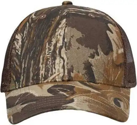 Valucap Vc150m Licensed Camo Mesh Cap - Advantage Classic Brown - one Size Fits Most