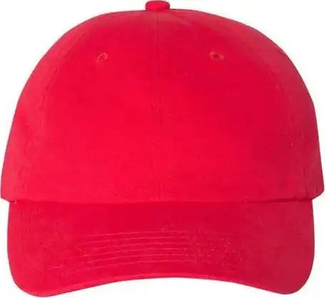 Valucap Vc200 Brushed Twill Cap - Red - 6 5/8’’ - 7 3/8’’