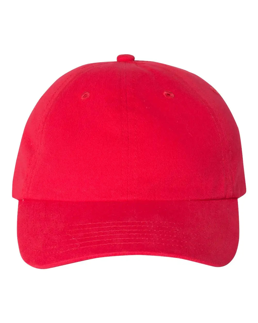 Valucap Vc200 Brushed Twill Cap - Red - one Size Fits Most