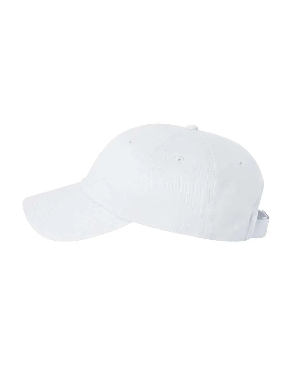 Valucap Vc200 Brushed Twill Cap - White - one Size Fits Most