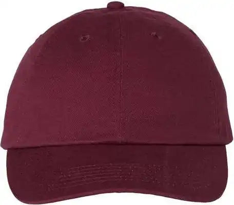 Valucap Vc300a Adult Bio Washed Classic Dads Cap Maroon / 6 5/8’’ 7 3/8’’