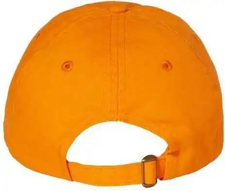 Valucap Vc300a Adult Bio Washed Classic Dads Cap Neon Orange / 6 5/8’’ 7 3/8’’