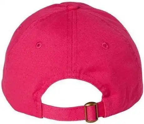 Valucap Vc300a Adult Bio Washed Classic Dads Cap Neon Pink / 6 5/8’’ 7 3/8’’