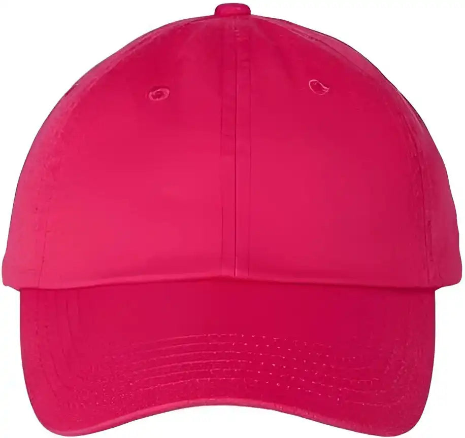 Valucap Vc300a Adult Bio Washed Classic Dads Cap Neon Pink / 6 5/8’’ 7 3/8’’