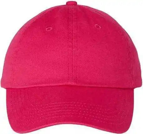 Valucap Vc300a Adult Bio Washed Classic Dads Cap Neon Pink / 6 5/8’’ 7 3/8’’