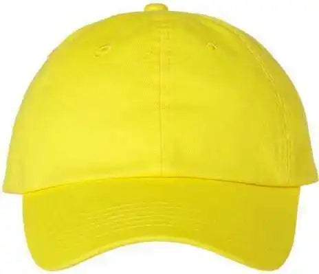 Valucap Vc300a Adult Bio-washed Classic Dads Cap - Neon Yellow - 6 5/8’’ - 7 3/8’’