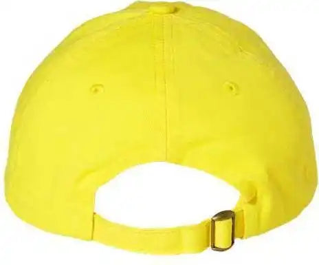 Valucap Vc300a Adult Bio-washed Classic Dads Cap - Neon Yellow - 6 5/8’’ - 7 3/8’’