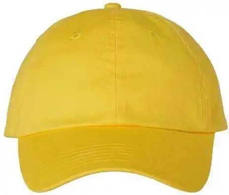Valucap Vc300a Adult Bio Washed Classic Dads Cap Yellow / 6 5/8’’ 7 3/8’’