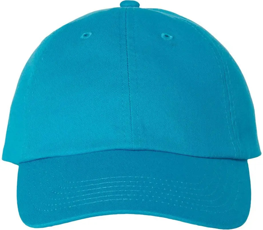 Valucap Vc300a Bio-washed Classic Dad Cap - Neon Blue - one Size Fits Most