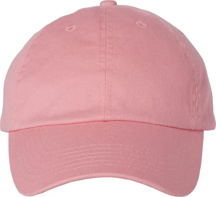 Valucap Vc300a Bio-washed Classic Dad Cap - Pink - one Size Fits Most