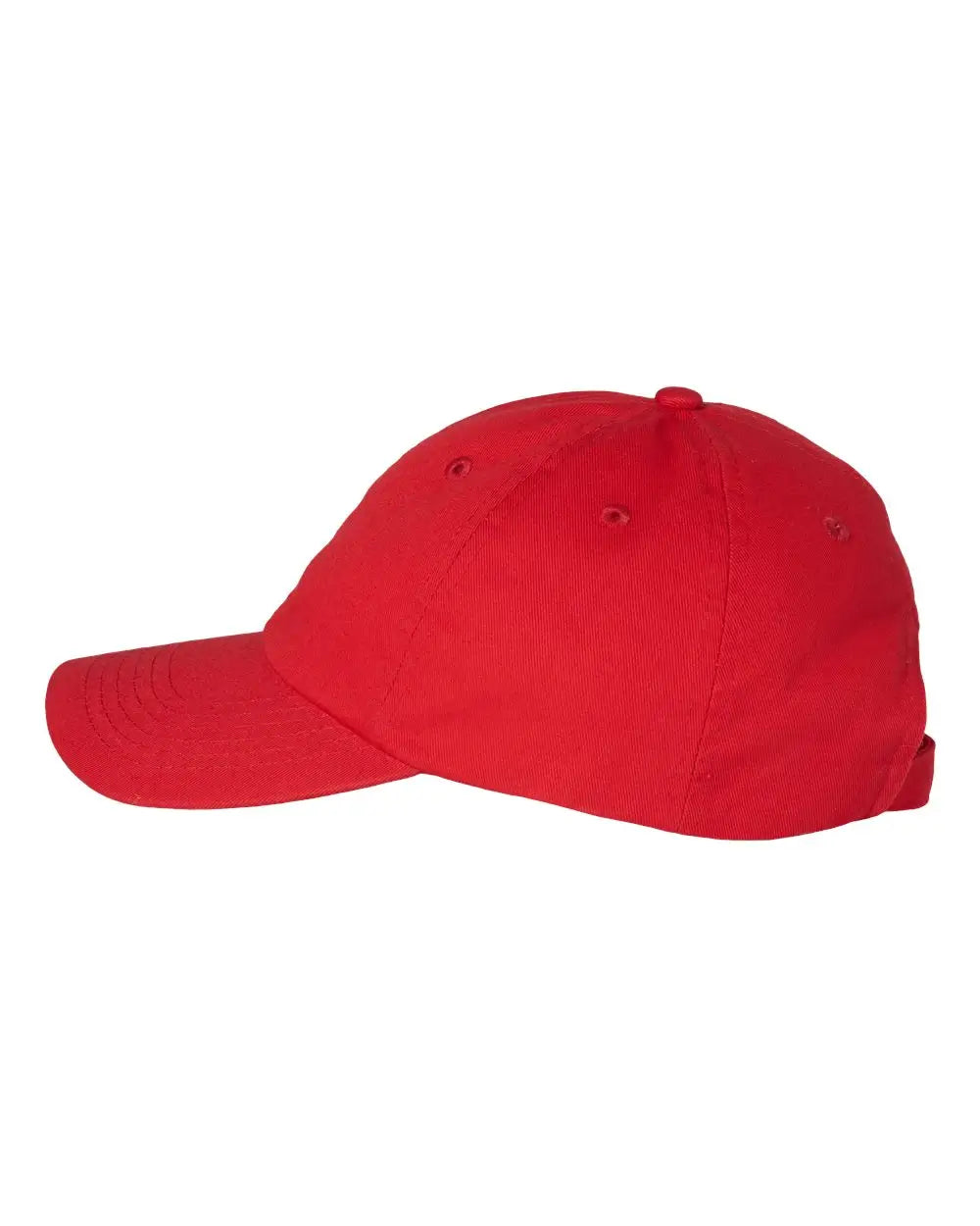 Valucap Vc300a Bio-washed Classic Dad Cap - Red - one Size Fits Most
