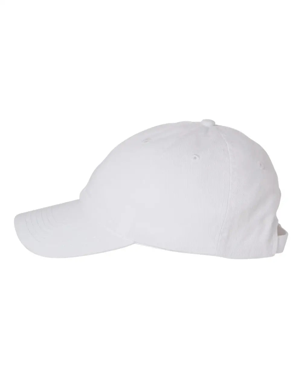 Valucap Vc300a Bio-washed Classic Dad Cap - White - one Size Fits Most