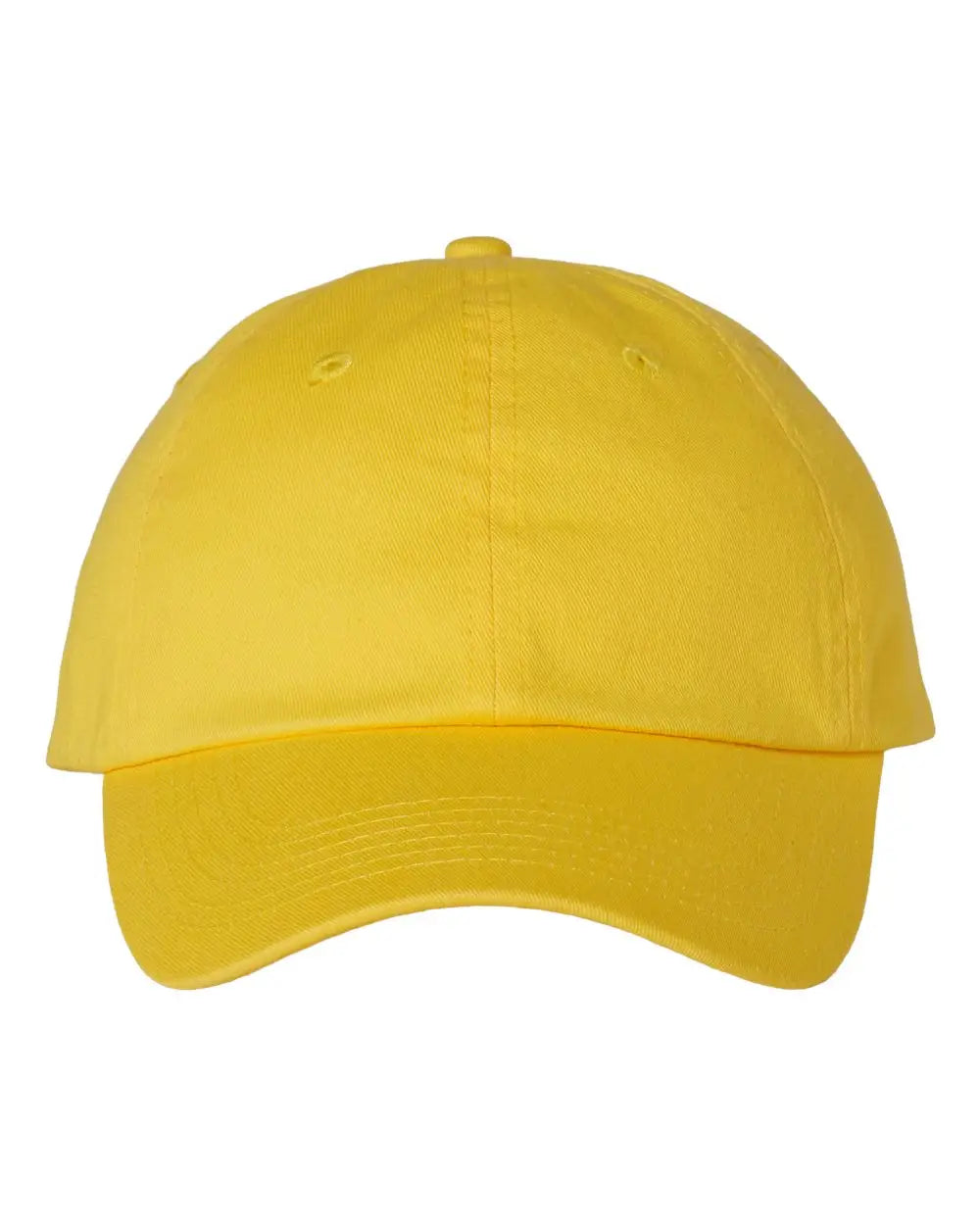 Valucap Vc300a Bio-washed Classic Dad Cap - Yellow - one Size Fits Most