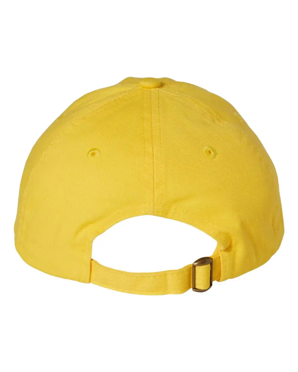 Valucap Vc300a Bio-washed Classic Dad Cap - Yellow - one Size Fits Most