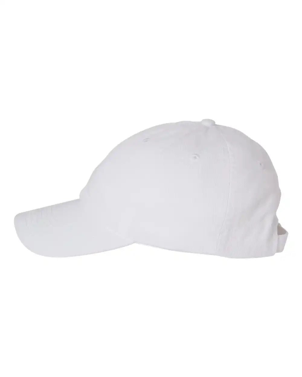 Valucap Vc300a Bio-washed Classic Dad Hat - White - Adjustable