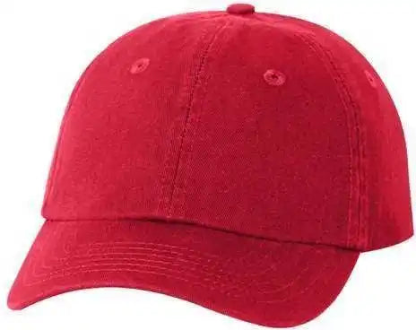 Valucap Vc300y Small Fit Bio Washed Dad’s Cap Red / 6 5/8’’ 7 3/8’’
