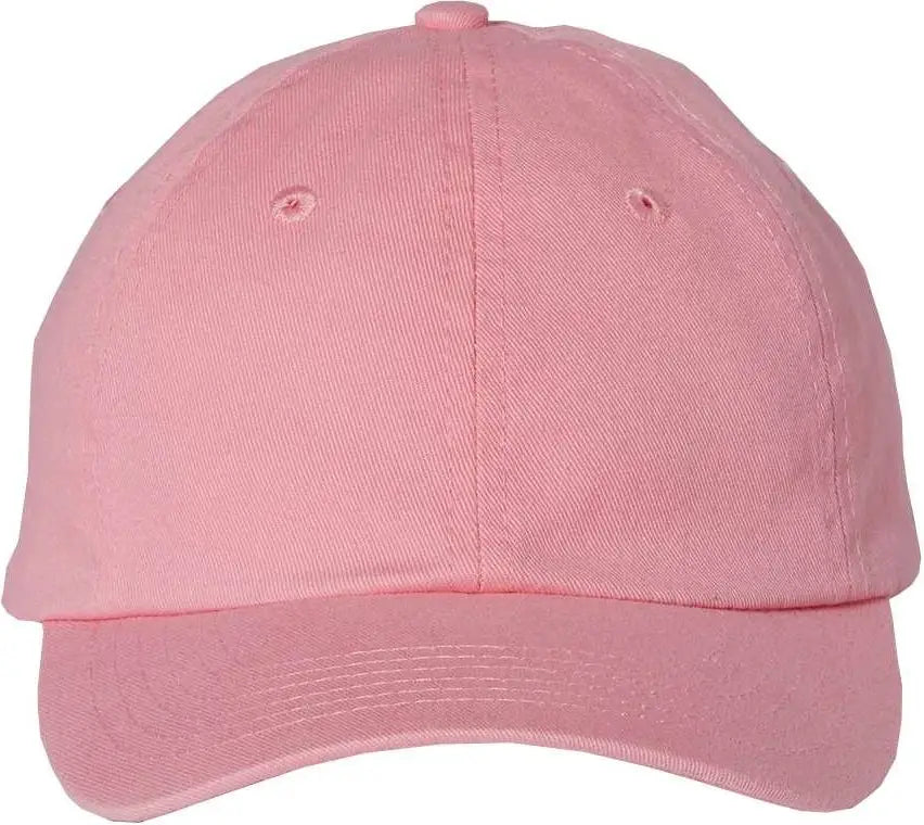 Valucap Vc300y Youth Small Fit Bio-washed Dad Cap - Pink