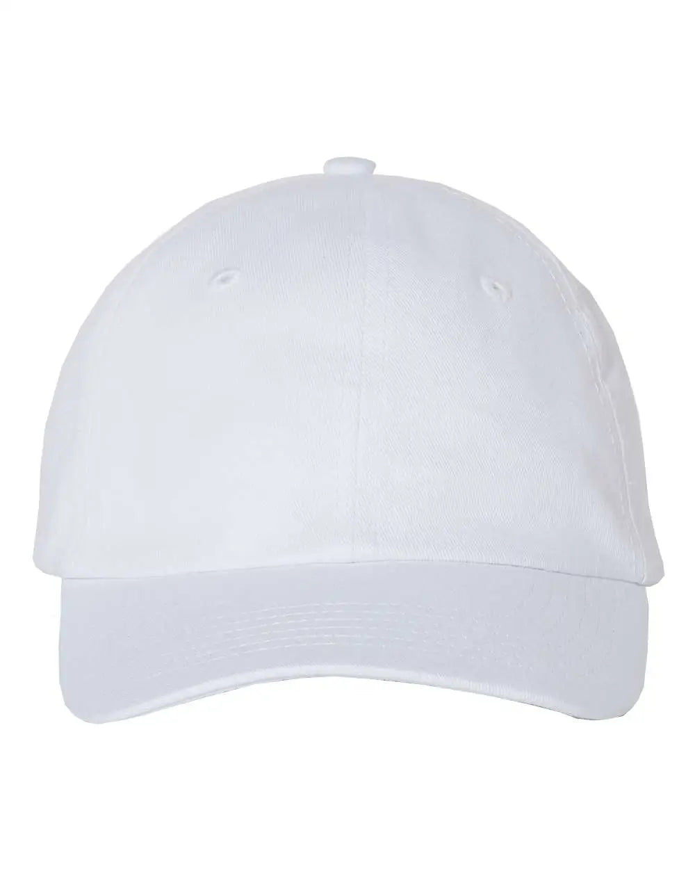 Valucap Vc300y Youth Small Fit Bio-washed Dad Cap - White - one Size Fits Most