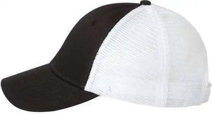 Valucap Vc400 Mesh-back Trucker Cap - Black White - 6 5/8’’ - 7 3/8’’