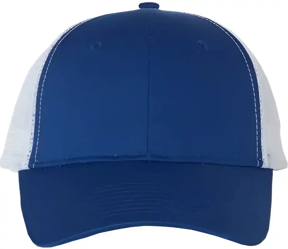 Valucap Vc400 Mesh Back Trucker Cap Royal White / 6 5/8’’ 7 3/8’’